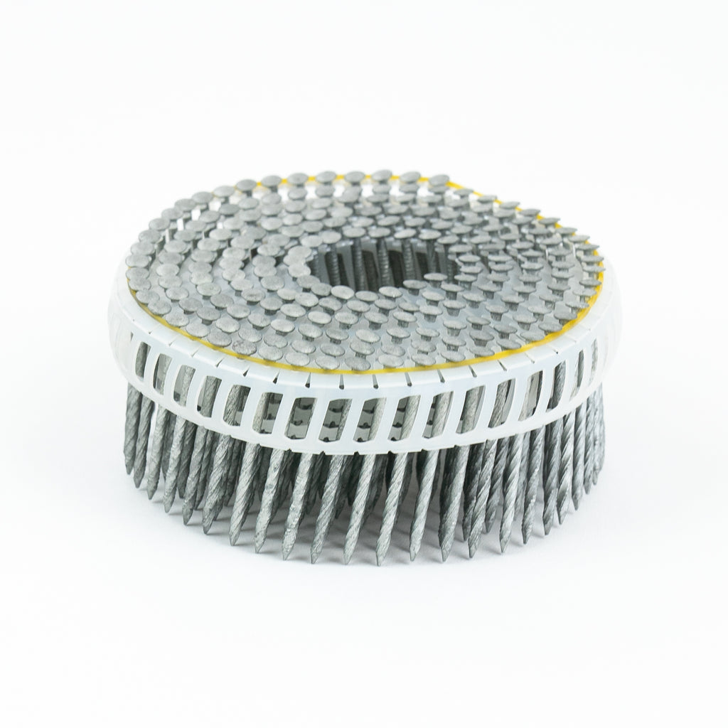 15° PLASTIC COLLATED DECKING COIL NAILS DOME HEAD AGrade Fasteners