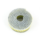 15° PLASTIC COLLATED DECKING COIL NAILS - DOME HEAD