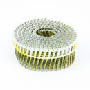 15° PLASTIC COLLATED DECKING COIL NAILS - DOME HEAD